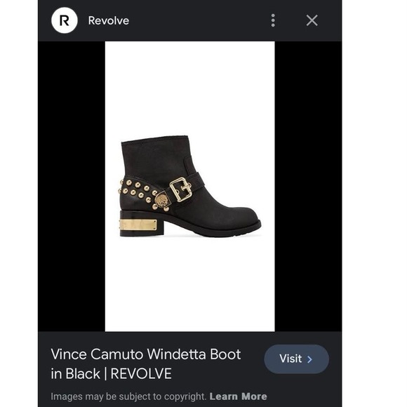 Vince Comuto Revolve boots women's size 7.5 Windetta Motorcycle harness rivets - Picture 10 of 10